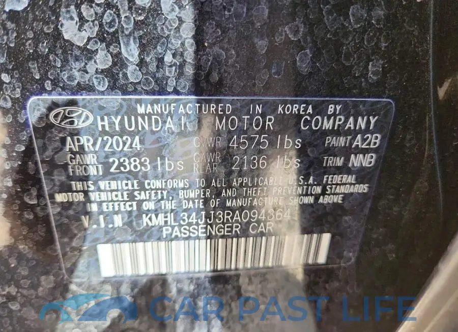 KMHL34JJ3RA094364# 12