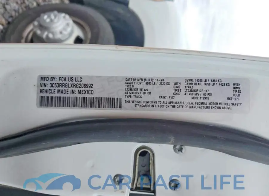 3C63RRGLXRG208992# 12