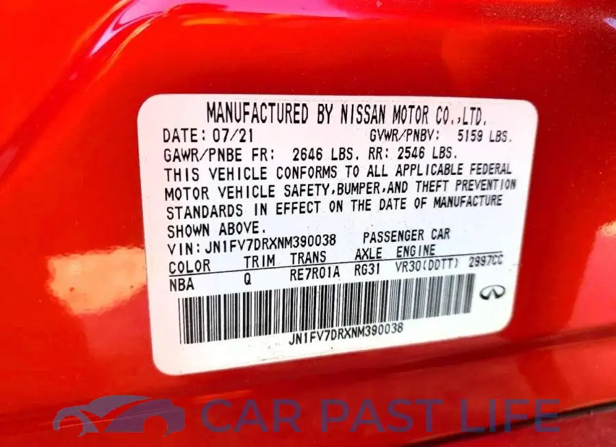 JN1FV7DRXNM390038# 12