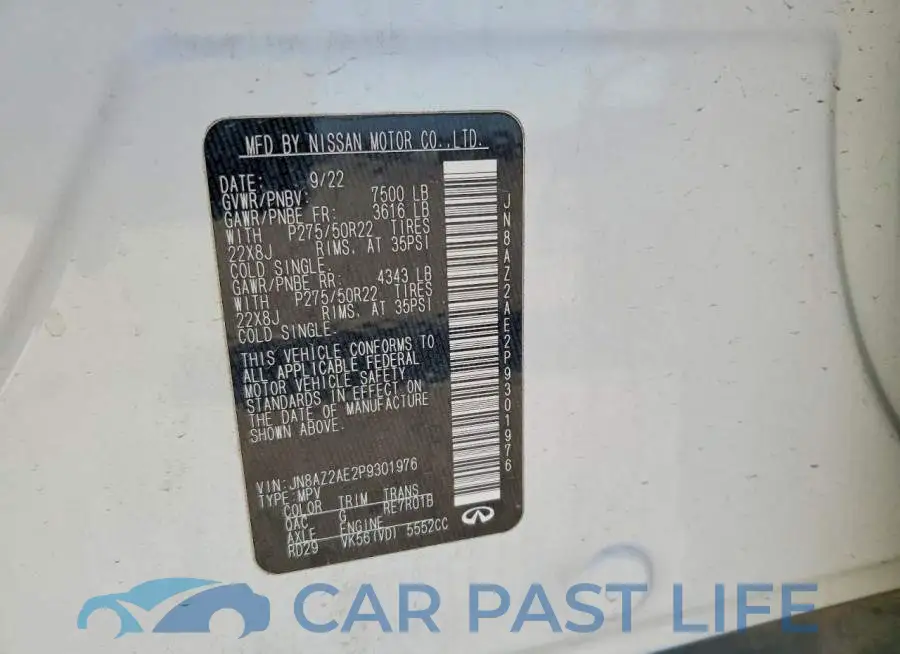 JN8AZ2AE2P9301976# 14