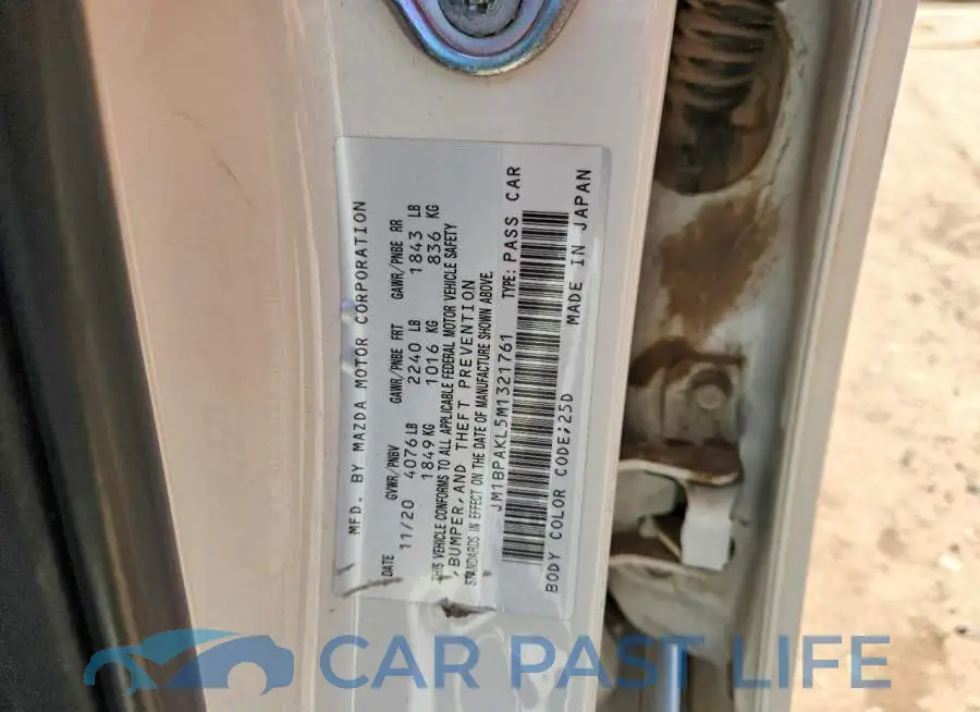 JM1BPAKL5M1321761# 12