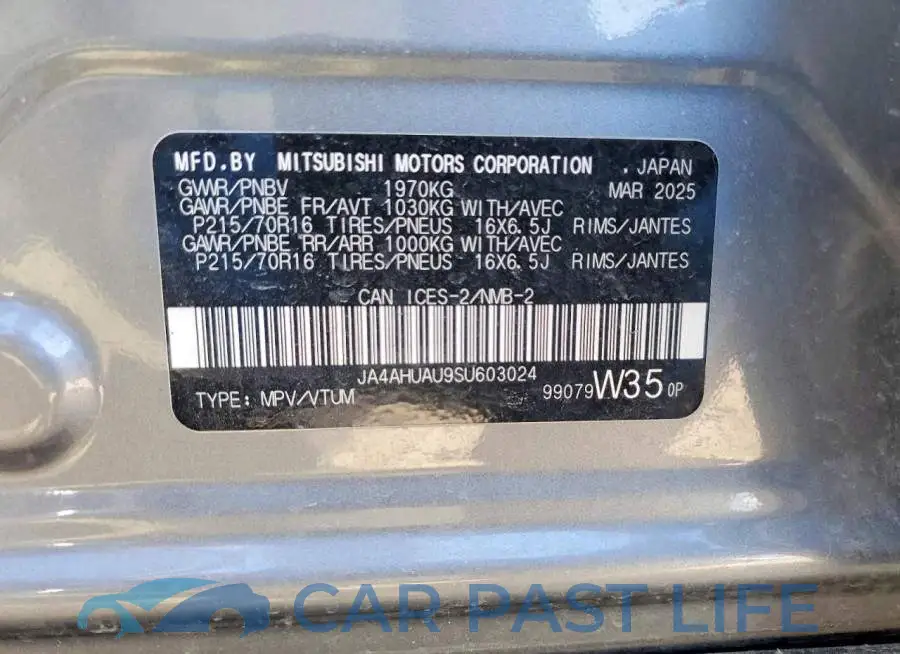 JA4AHUAU9SU603024# 12