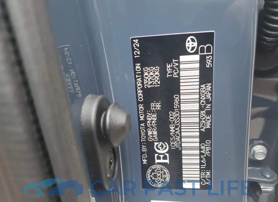 JTDACAAJ3S3015960# 14