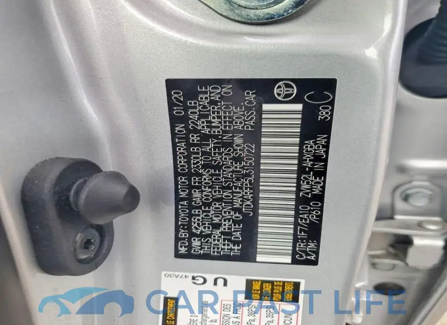 JTDKARFP5L3150722# 12