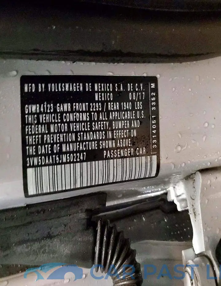 3VW5DAAT5JM502247# 13