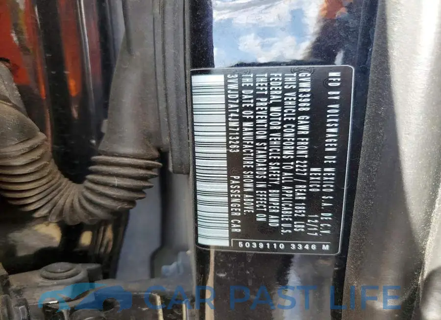 3VWJD7AT4JM713263# 12