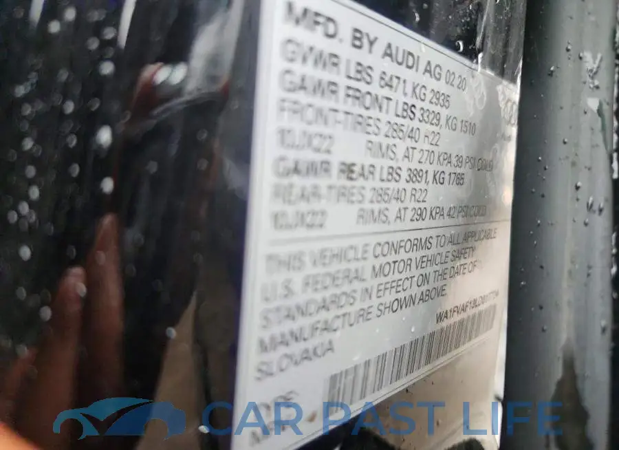 WA1FVAF13LD017724# 12