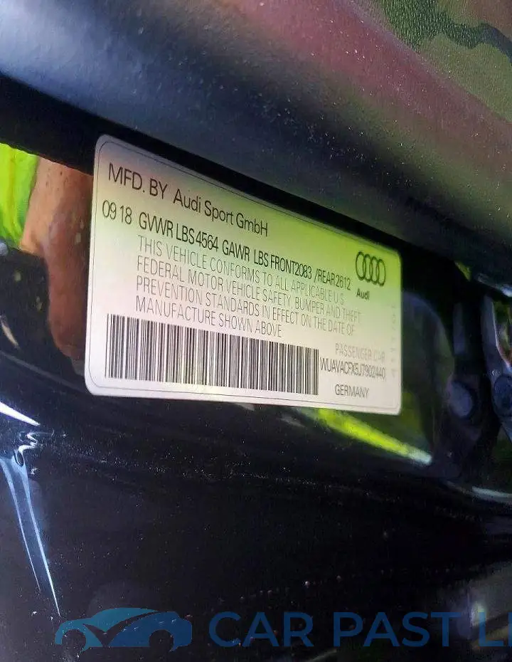 WUAVACFX5J7902440# 12