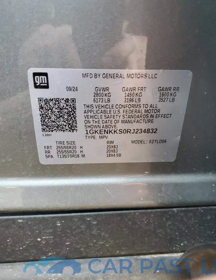 1GKENKKS0RJ234832# 14