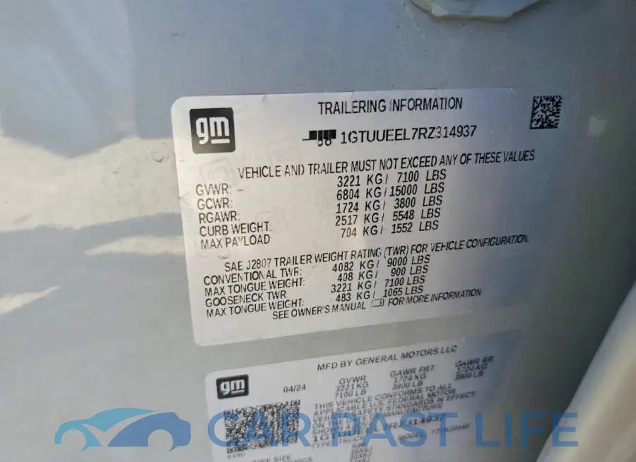 1GTUUEEL7RZ314937# 12