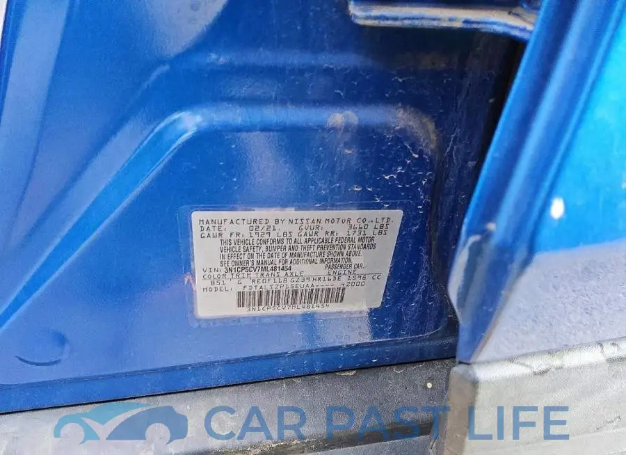 3N1CP5CV7ML481454# 13