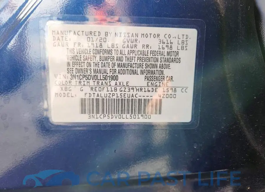 3N1CP5DV0LL501900# 12