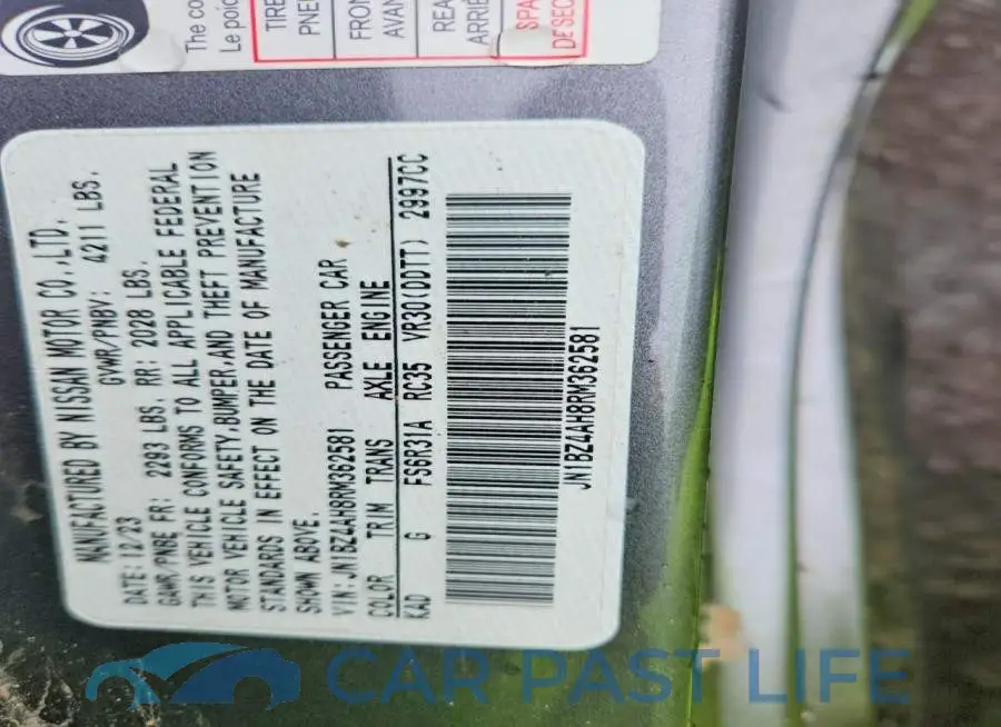 JN1BZ4AH8RM362581# 12
