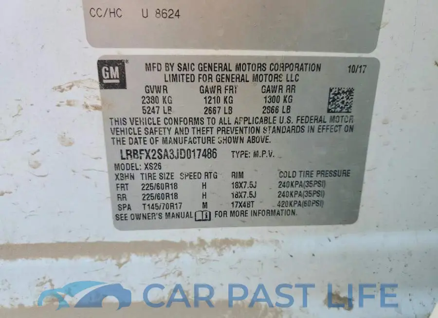 LRBFX2SA3JD017486# 12