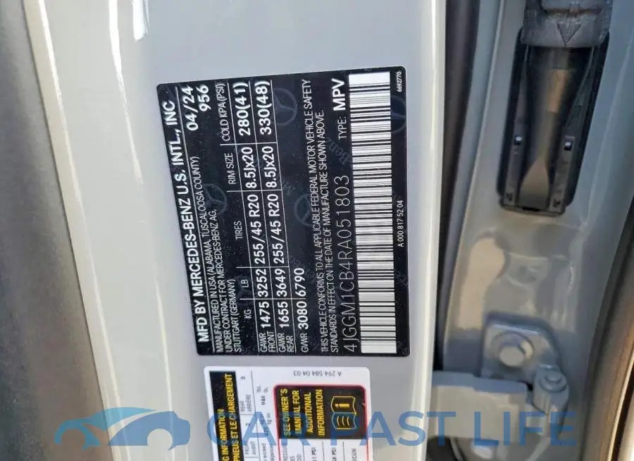 4JGGM1CB4RA051803# 13