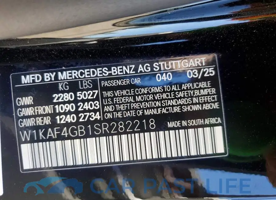 W1KAF4GB1SR282218# 12