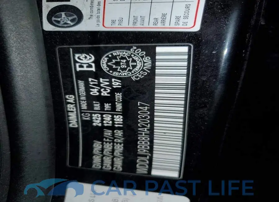 WDDLJ9BB8HA203047# 13
