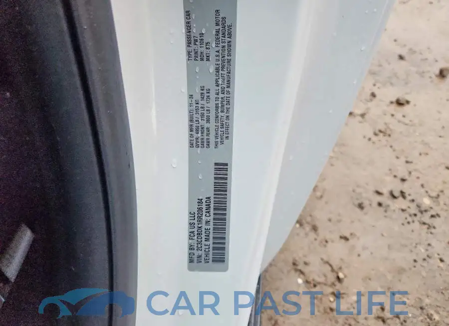 2C3CDBDK1RR206184# 12