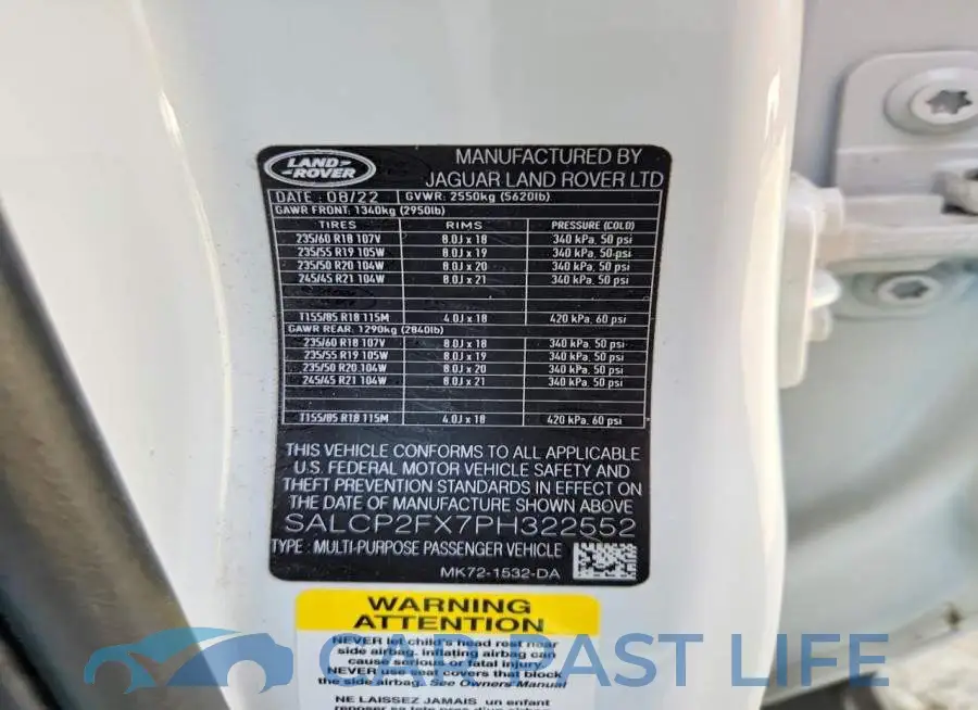 SALCP2FX7PH322552# 13