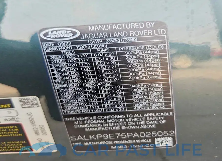 SALKP9E75PA025052# 12