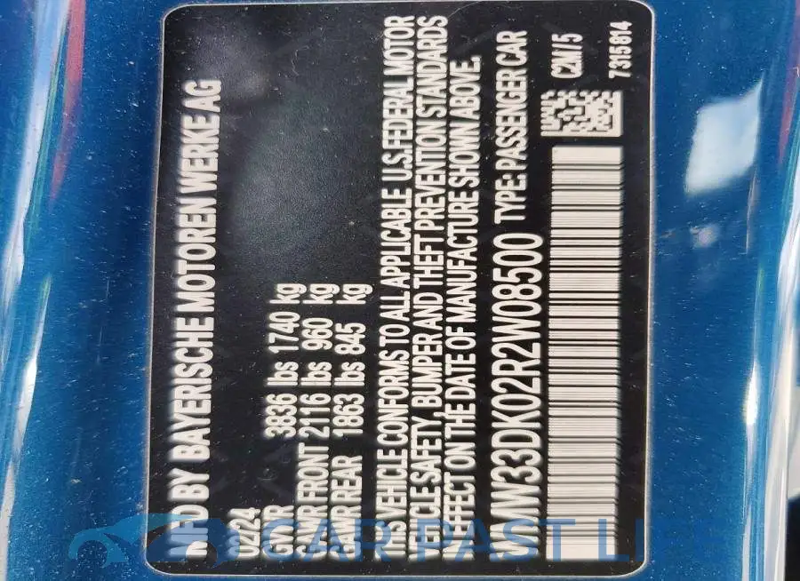 WMW33DK02R2W08500# 12