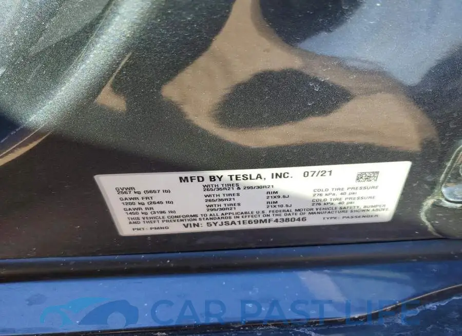 5YJSA1E69MF438046# 12