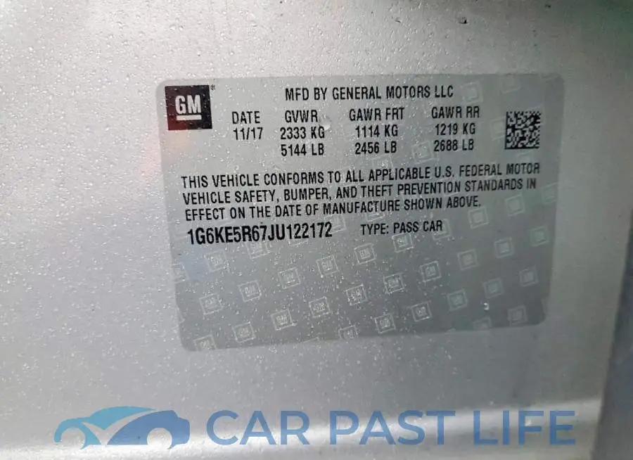 1G6KE5R67JU122172# 12
