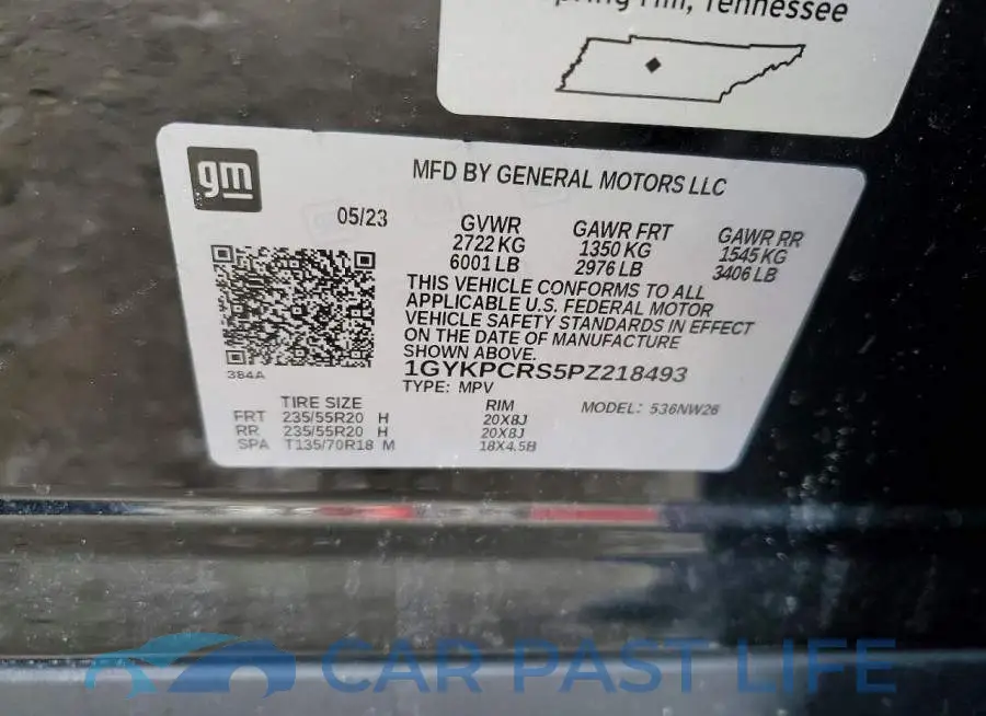 1GYKPCRS5PZ218493# 13