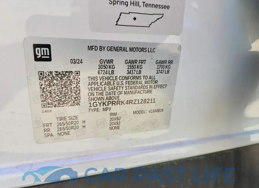 1GYKPRRK4RZ128211# 13