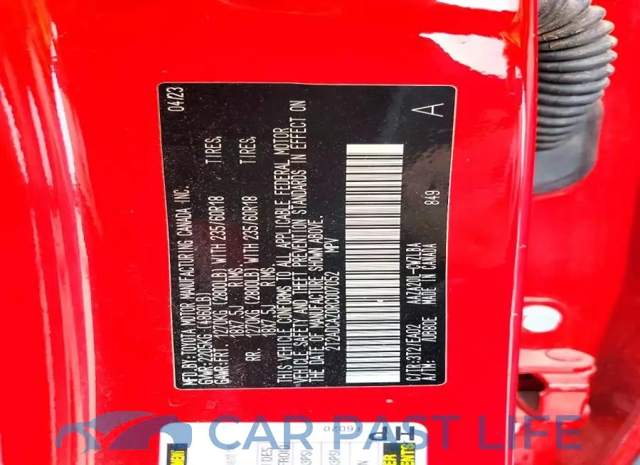 2T2ADCAZ0RC007052# 13