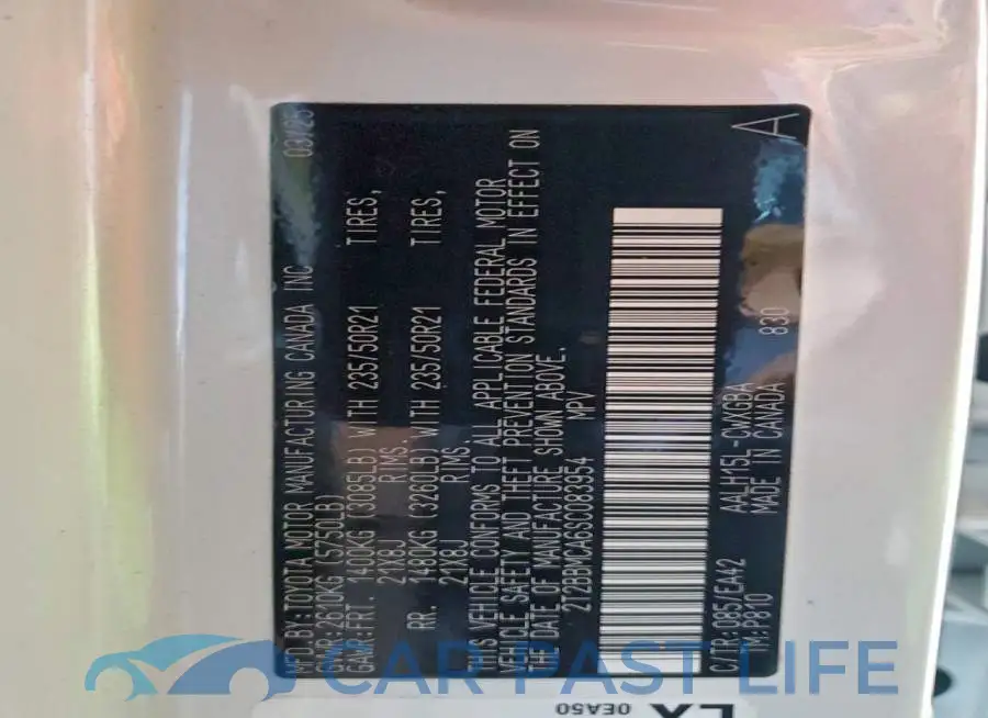 2T2BBMCA6SC083954# 13