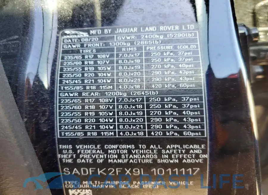 SADFK2FX9L1011117# 14