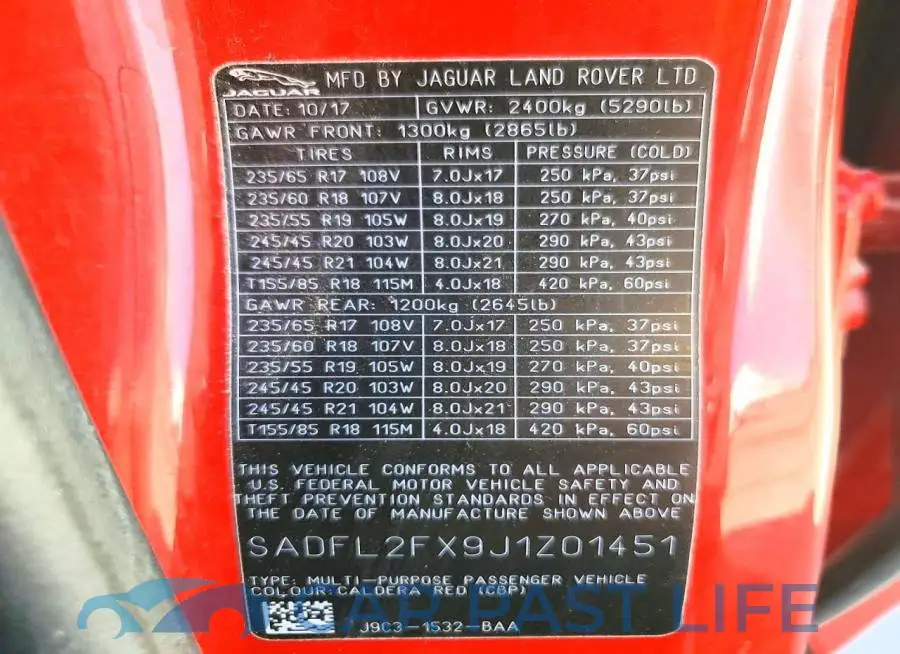 SADFL2FX9J1Z01451# 13