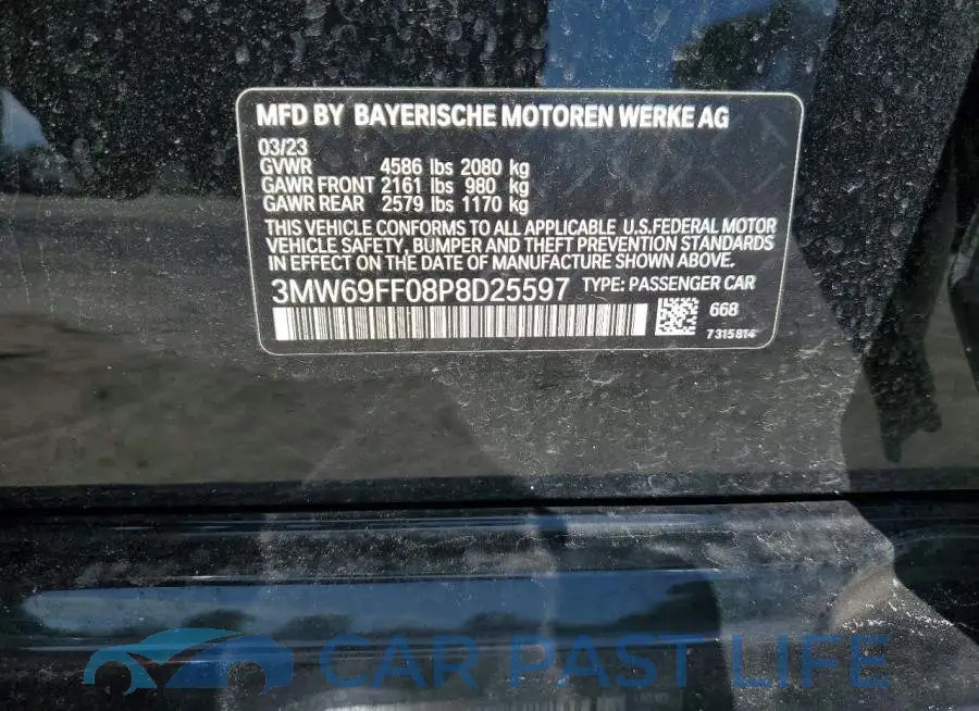 3MW69FF08P8D25597# 12