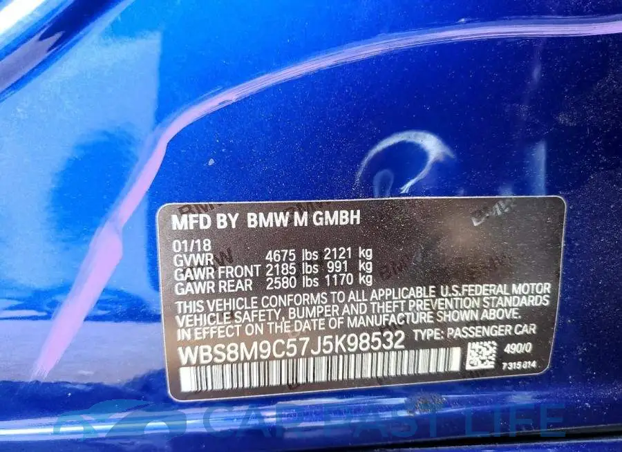 WBS8M9C57J5K98532# 13