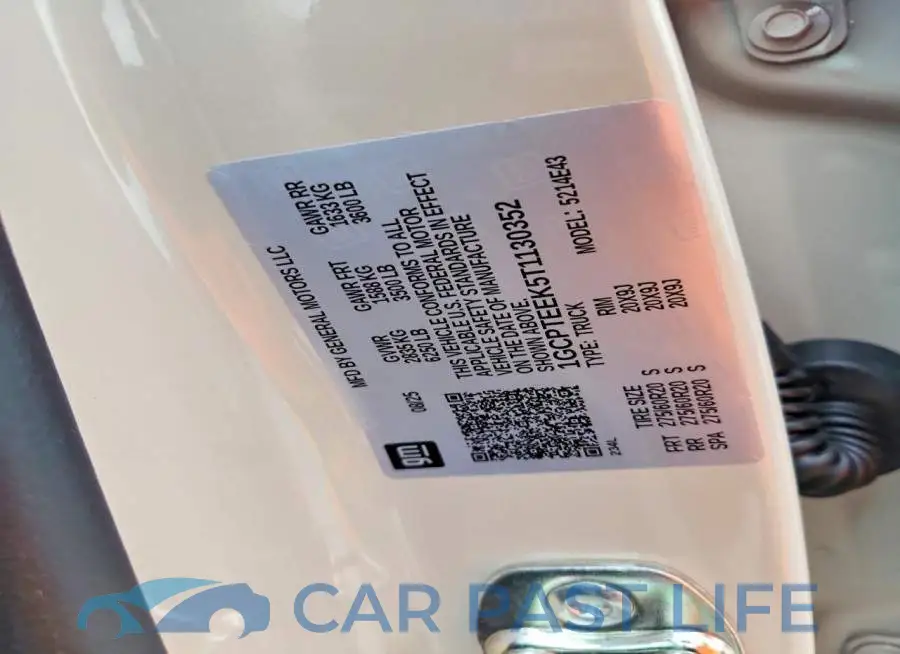 1GCPTEEK5T1130352# 13