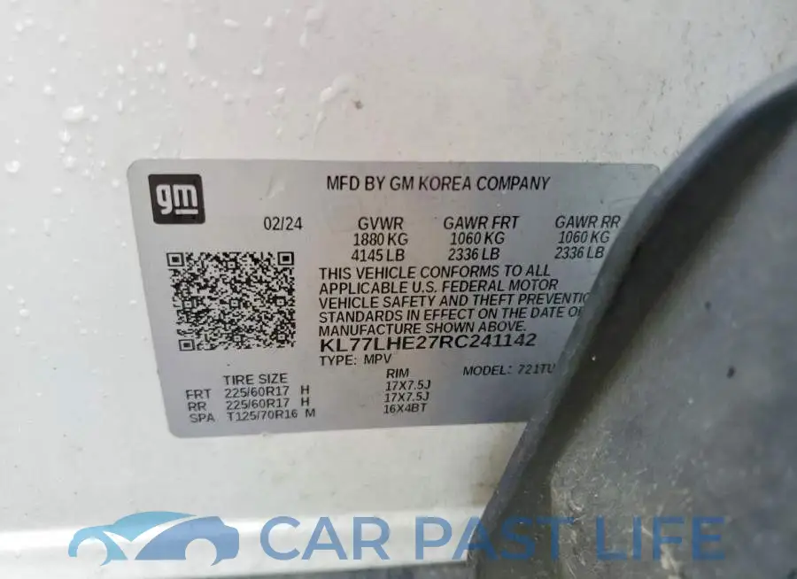 KL77LHE27RC241142# 12