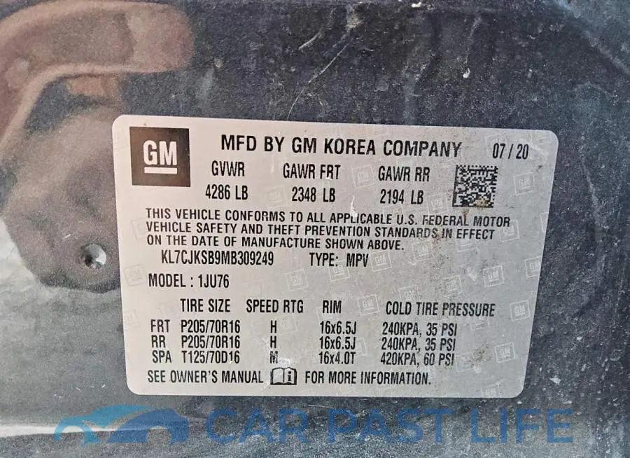 KL7CJKSB9MB309249# 14