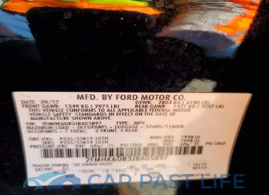 2FMHK6D83JBA05897# 13