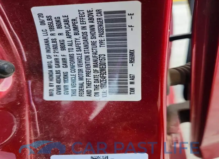 19XZE4F92ME001573# 13
