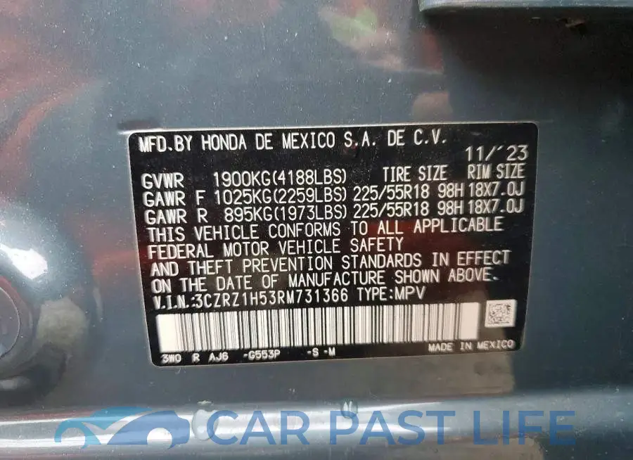 3CZRZ1H53RM731366# 13