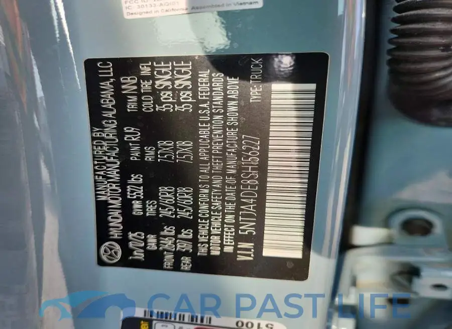 5NTJA4DE8SH156227# 12