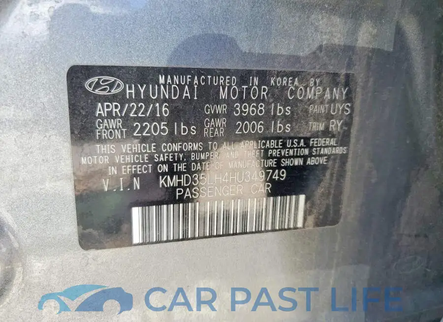KMHD35LH4HU349749# 12