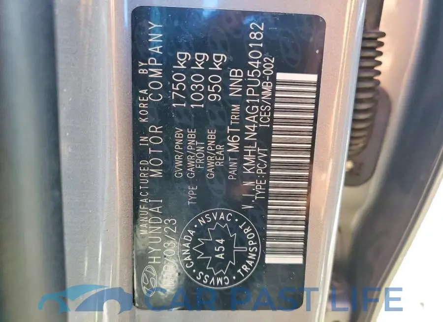 KMHLN4AG1PU540182# 13