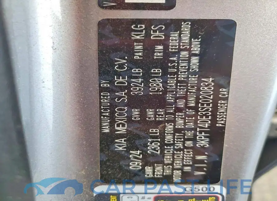 3KPFT4DE3SE020834# 12