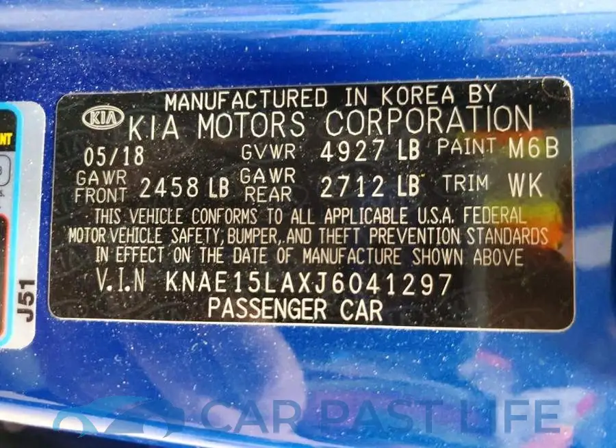 KNAE15LAXJ6041297# 13