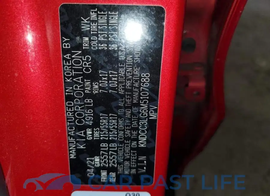 KNDCC3LG6M5107688# 12