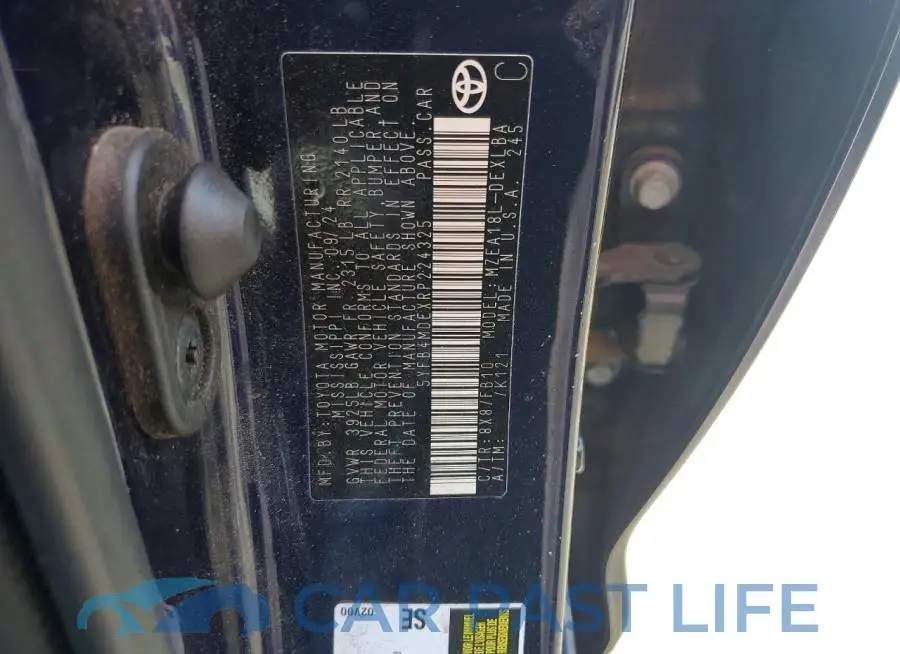 5YFB4MDEXRP224325# 13