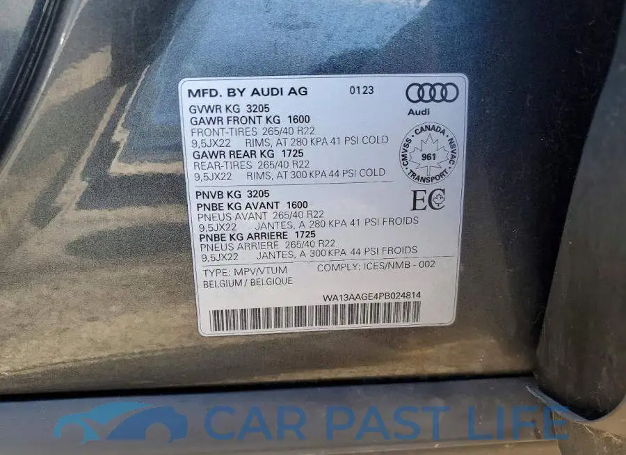 WA13AAGE4PB024814# 13