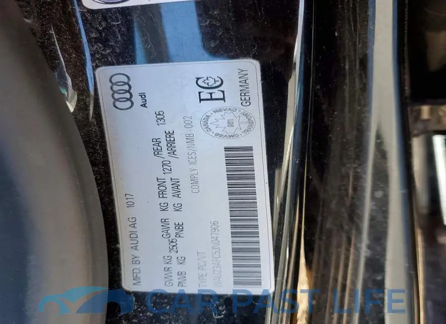 WAU23AFC5JN047906# 13